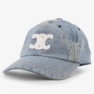 Celine | Accessories | Celine Triomphe Logo Patch Denim  display picture 3